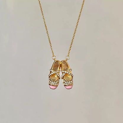 Prima Ballerina Pointe Shoes Necklace