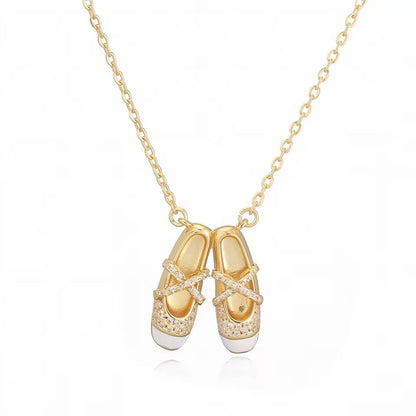 Prima Ballerina Pointe Shoes Necklace