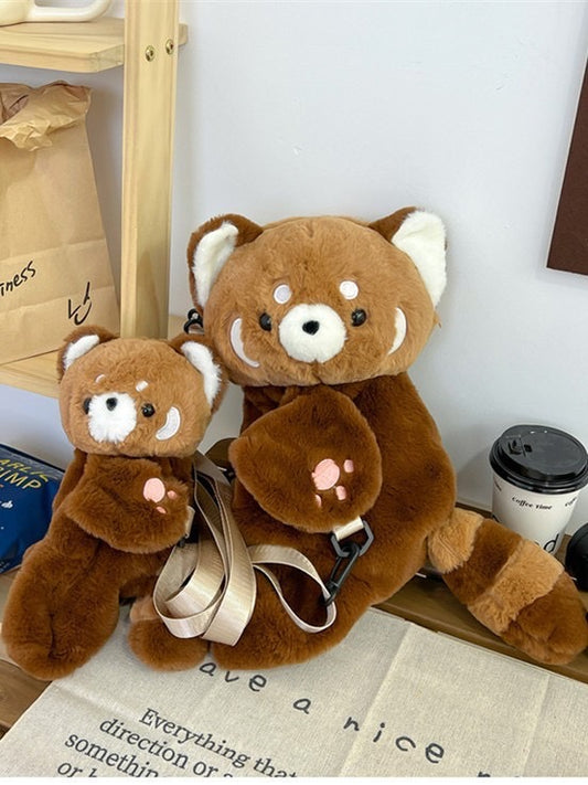Red Panda Plush Backpack
