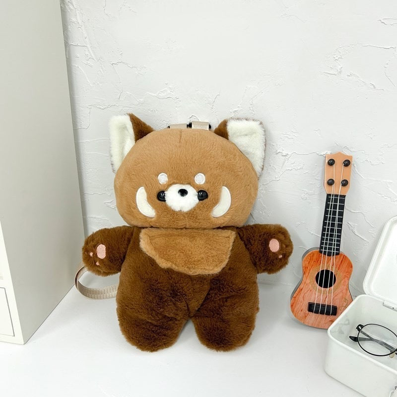 Red Panda Plush Backpack