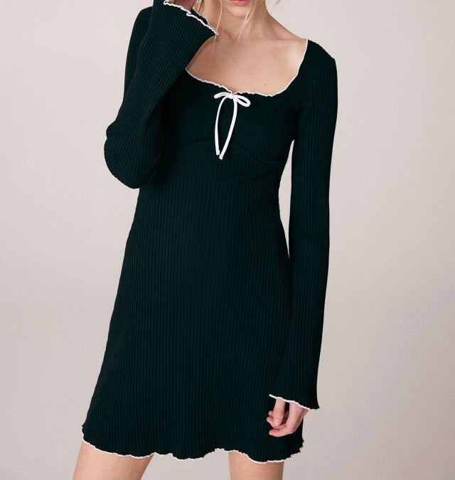 Lettuce Edge Boatneck Dress main image 0