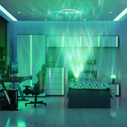 Round Orb Aurora Night Sky Projector