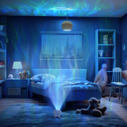Round Orb Aurora Night Sky Projector