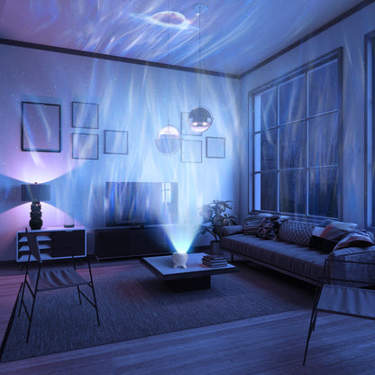 Round Orb Aurora Night Sky Projector
