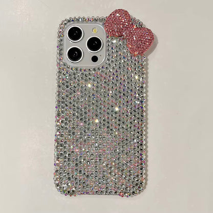 3D Bowknot Bedazzled iPhone Case