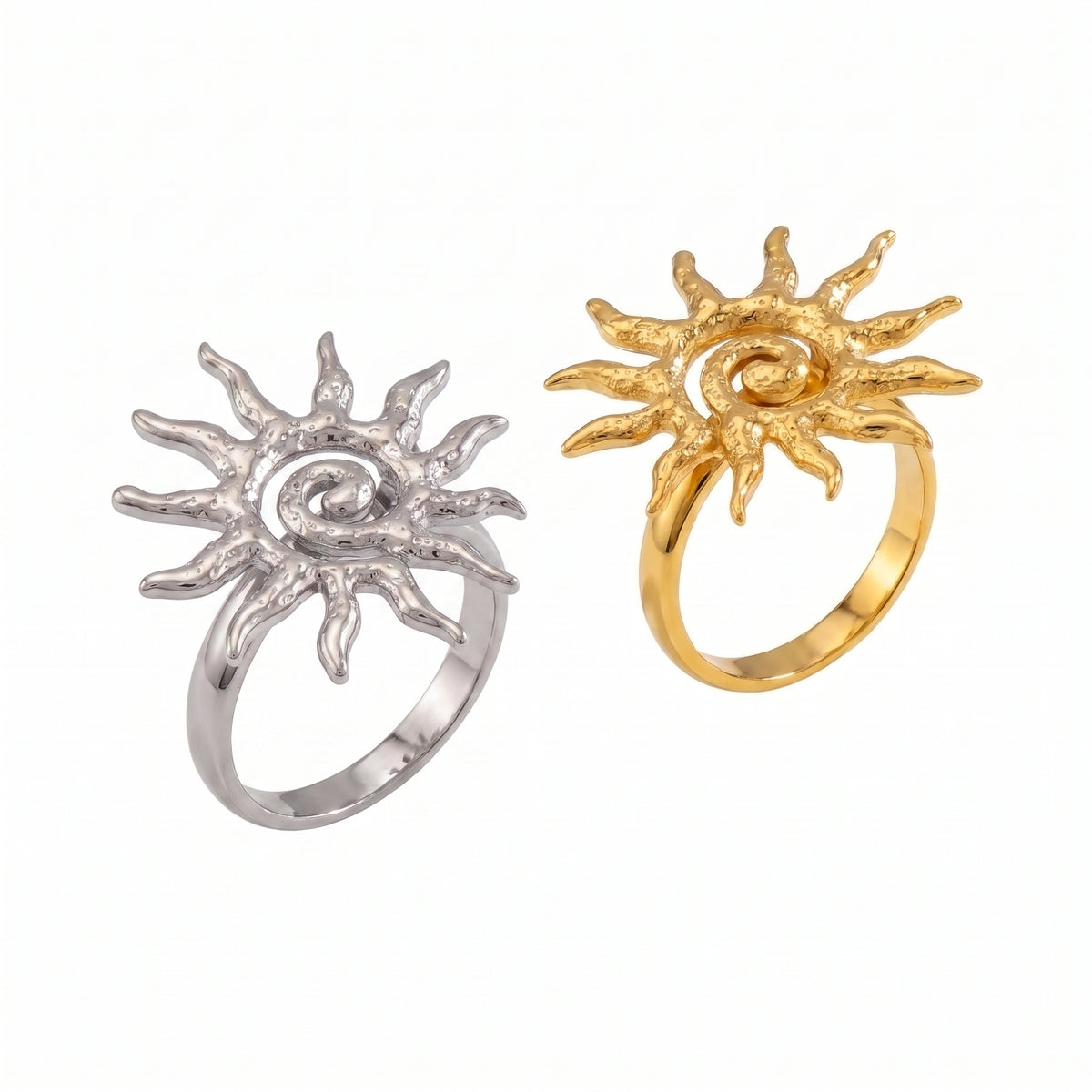 Mythological Spiral Sun Ring