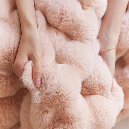 Bubble Fur Bedding Set