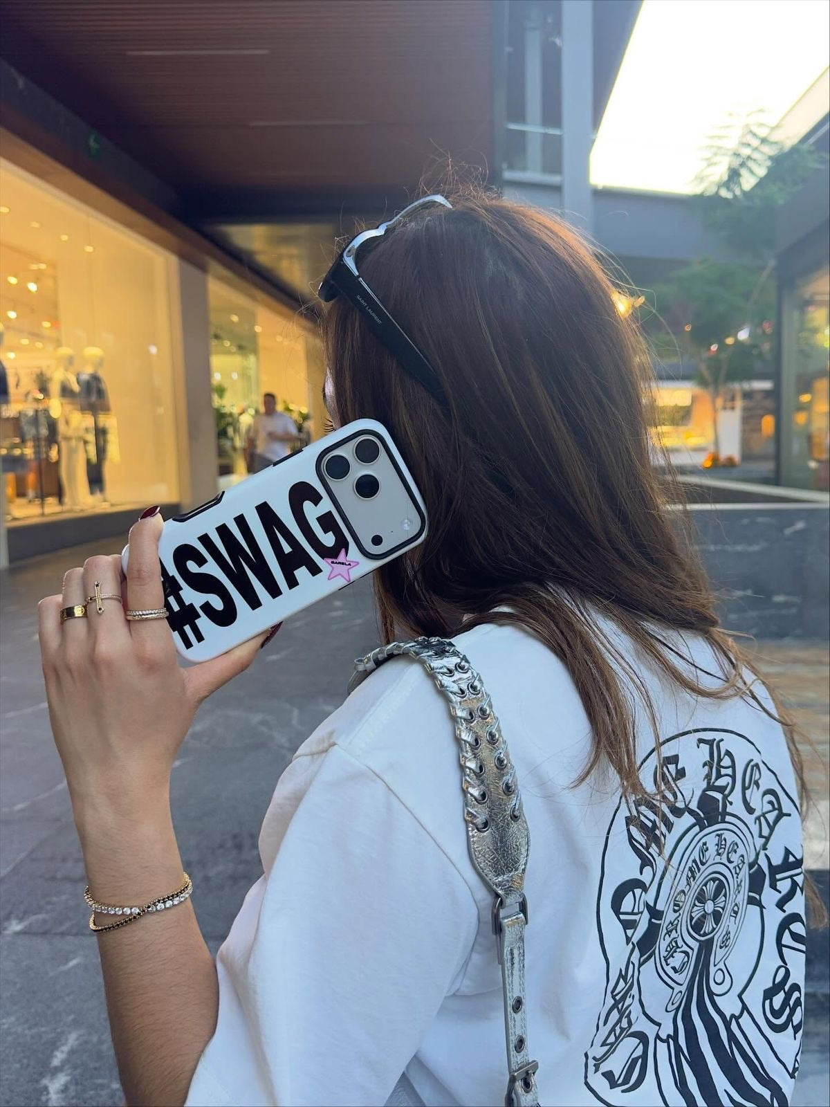 "#SWAG" Clear iPhone Case