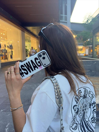 "#SWAG" Clear iPhone Case