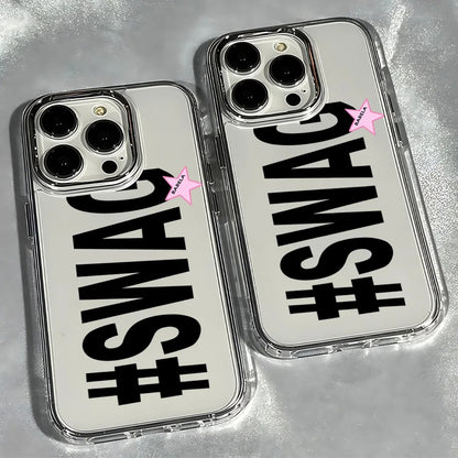 "#SWAG" Clear iPhone Case