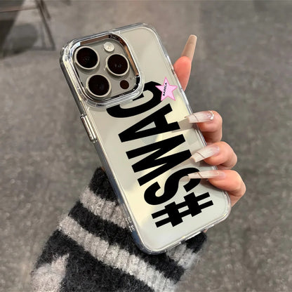 "#SWAG" Clear iPhone Case