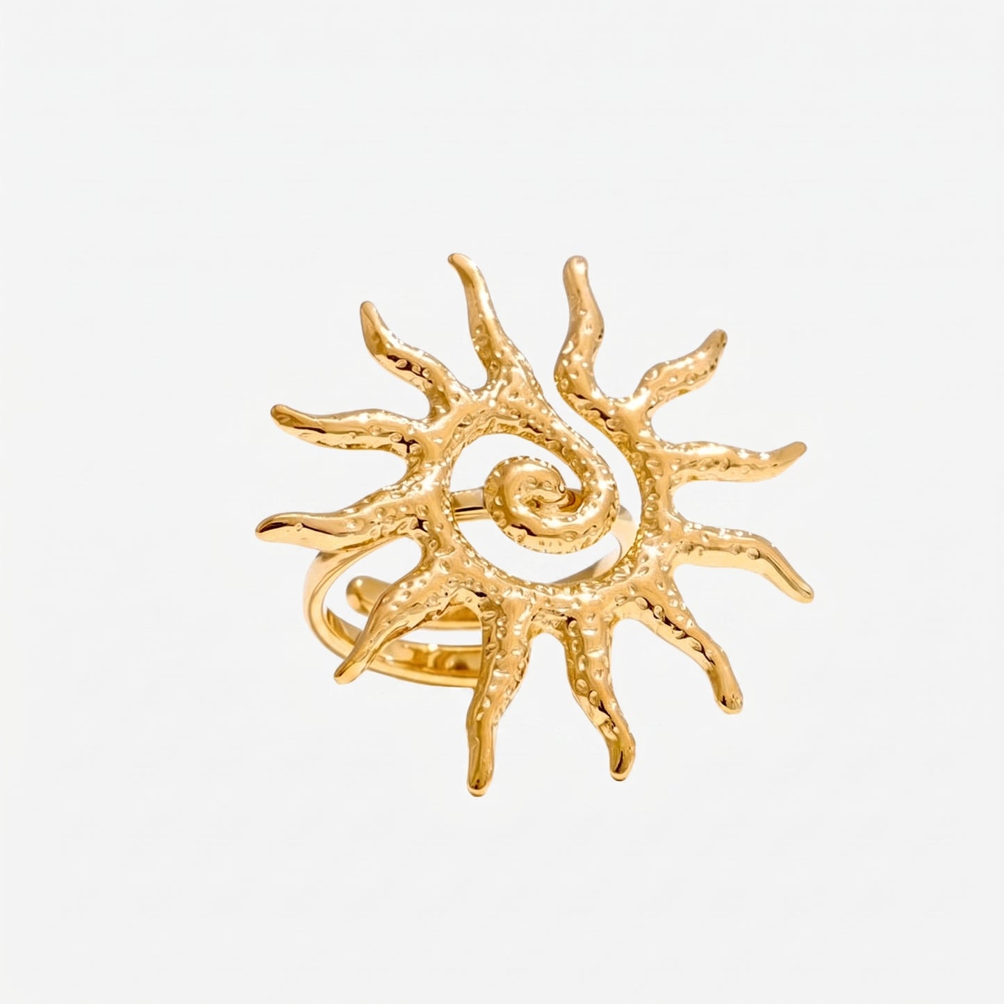 Mythological Spiral Sun Ring