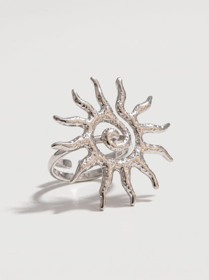 Mythological Spiral Sun Ring