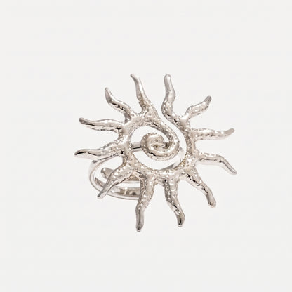 Mythological Spiral Sun Ring
