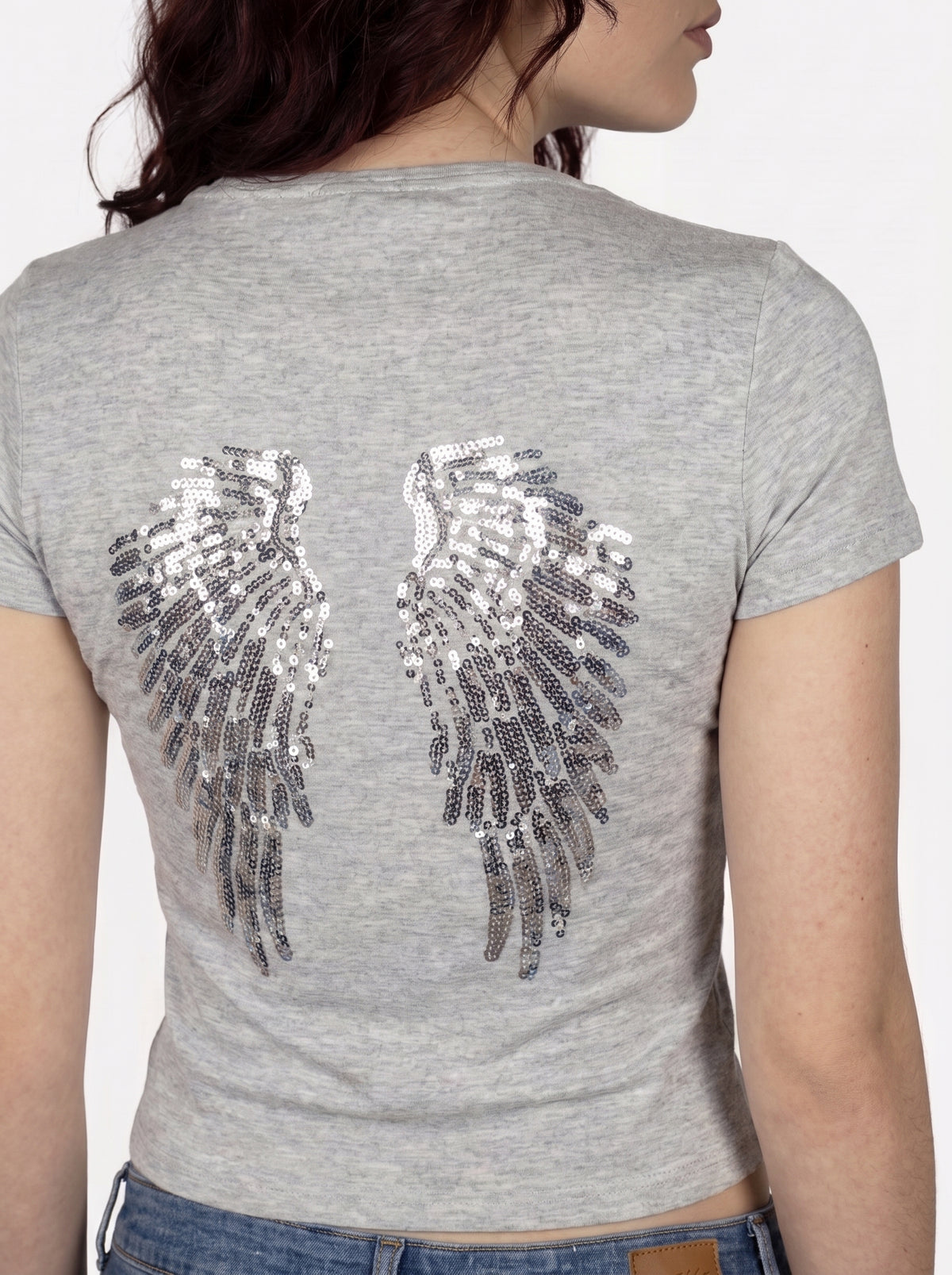Angel Wings Sequin Tee