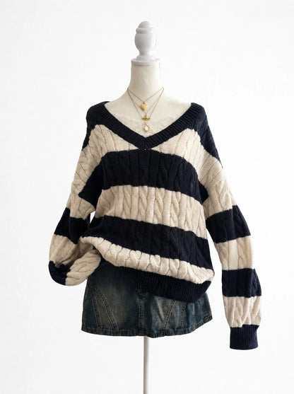 Sailor Stripe Knit Sweater