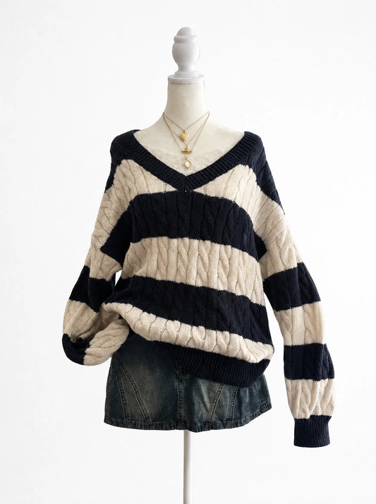 Sailor Stripe Knit Sweater