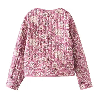 Sakura Floral Quilted Jacket