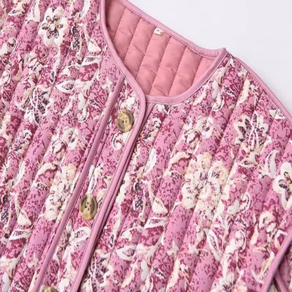 Sakura Floral Quilted Jacket