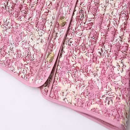 Sakura Floral Quilted Jacket