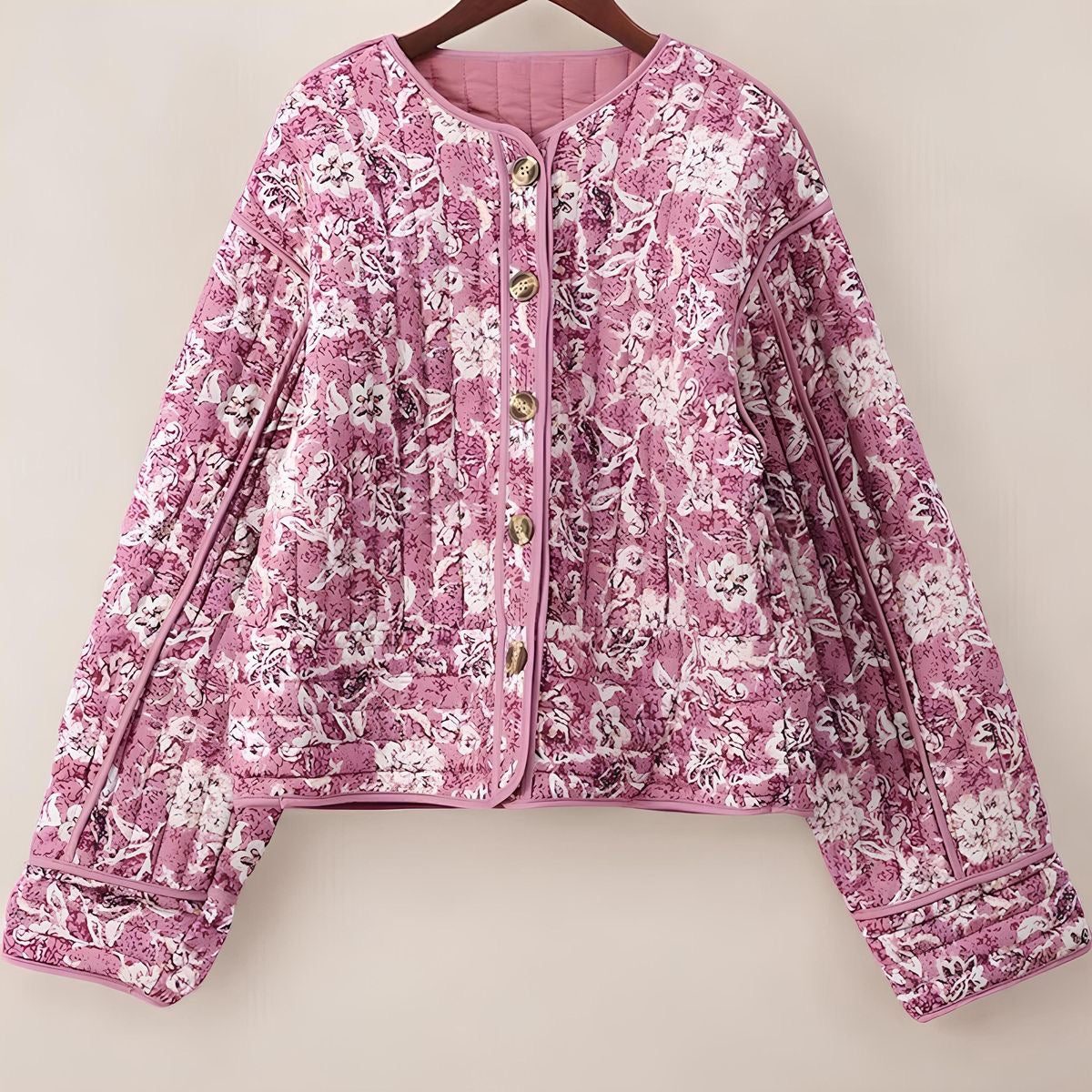 Sakura Floral Quilted Jacket
