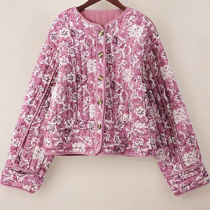 Sakura Floral Quilted Jacket