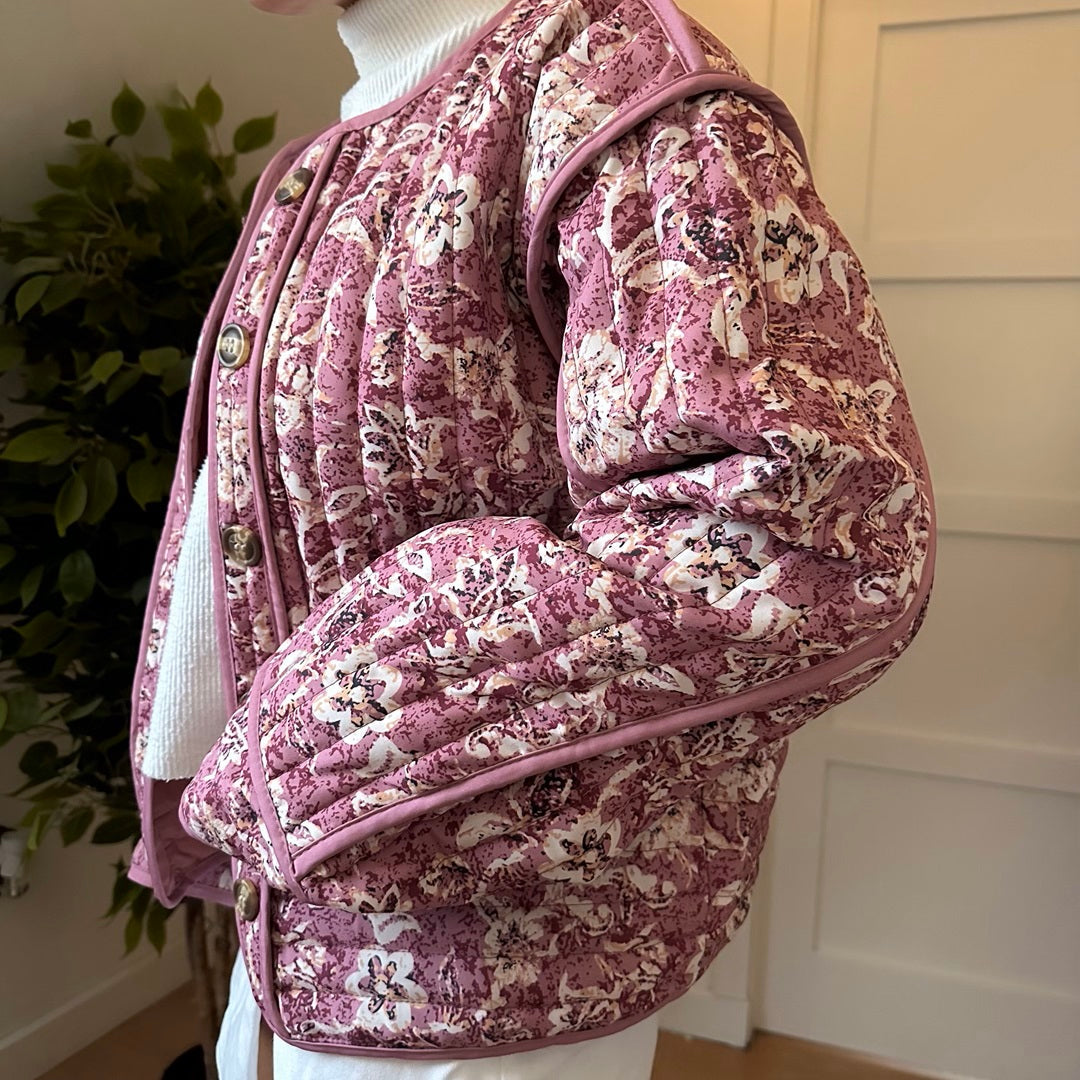 Sakura Floral Quilted Jacket