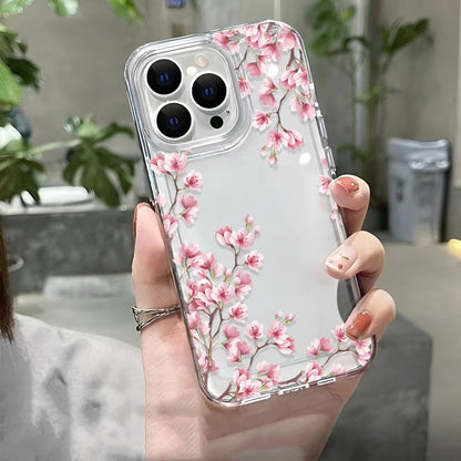 Sakura Tree Branch Clear iPhone Case