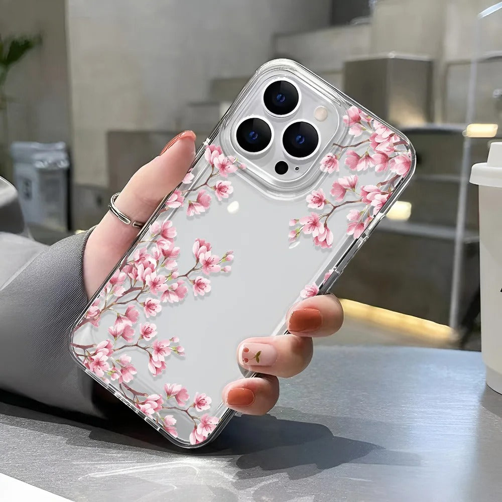 Sakura Tree Branch Clear iPhone Case