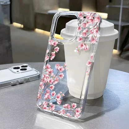 Sakura Tree Branch Clear iPhone Case