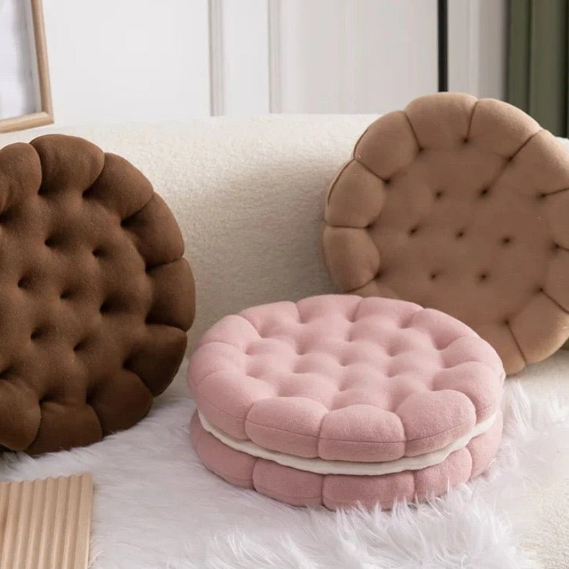 Sandwich Cookie Plush Pillow