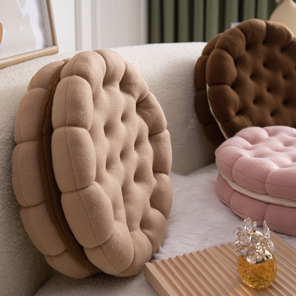 Sandwich Cookie Plush Pillow