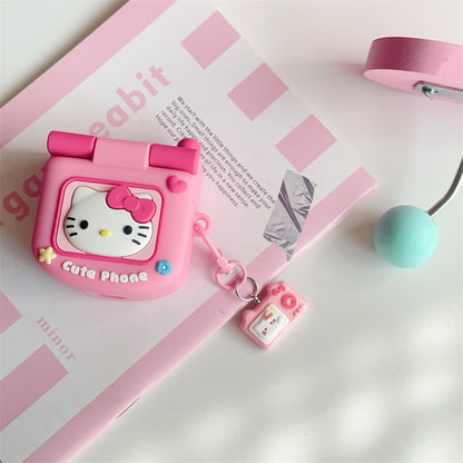 Sanrio Cute Flip Phone AirPods Case