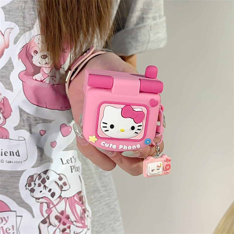 Sanrio Cute Flip Phone AirPods Case