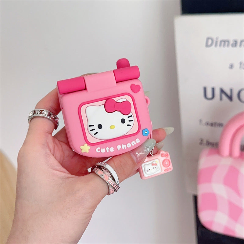 Sanrio Cute Flip Phone AirPods Case