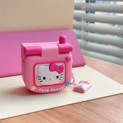 Sanrio Cute Flip Phone AirPods Case