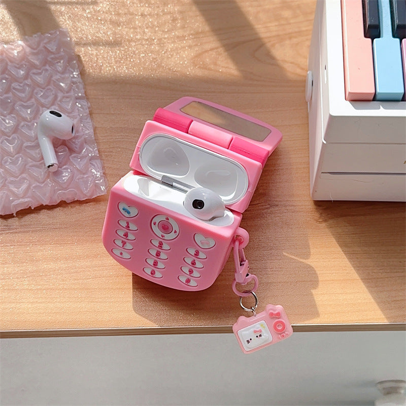 Sanrio Cute Flip Phone AirPods Case