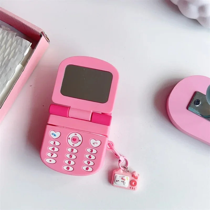 Sanrio Cute Flip Phone AirPods Case
