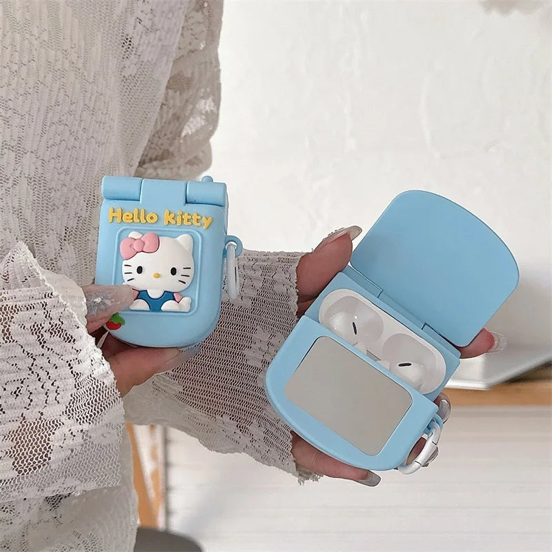 Sanrio Cute Flip Phone AirPods Case