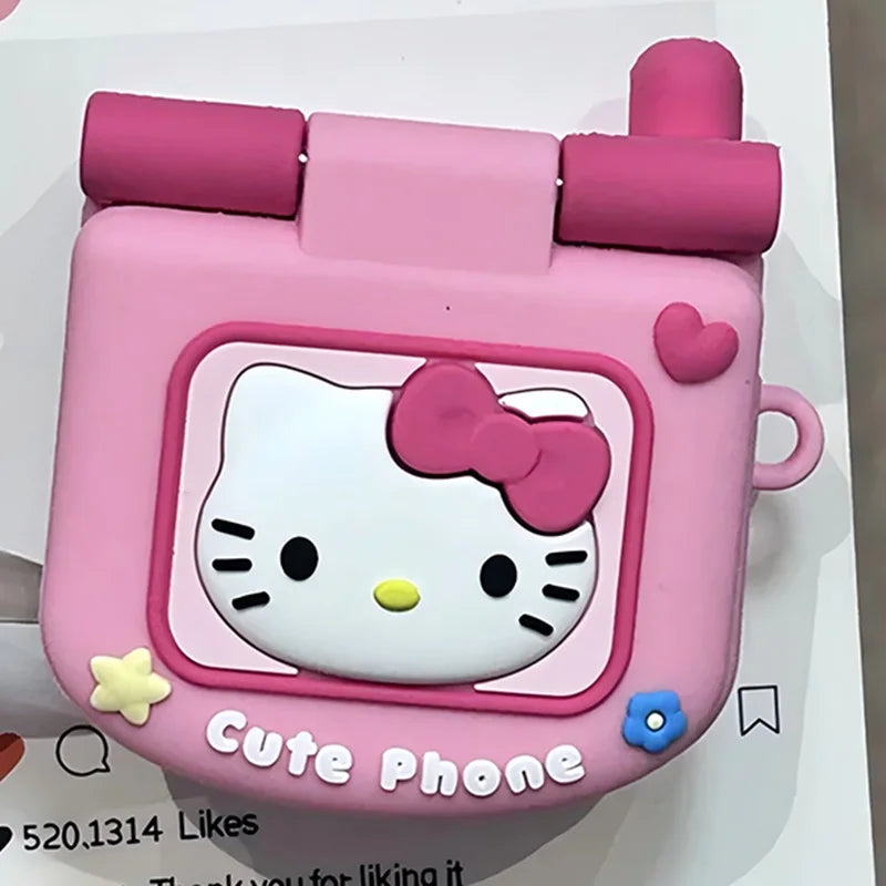 Sanrio Cute Flip Phone AirPods Case