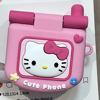 Sanrio Cute Flip Phone AirPods Case