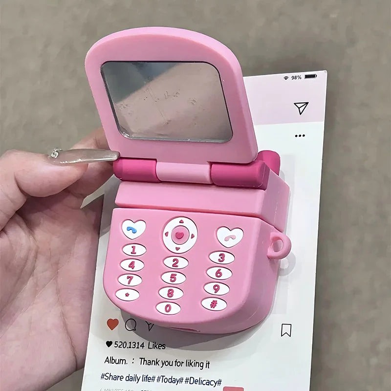 Sanrio Cute Flip Phone AirPods Case