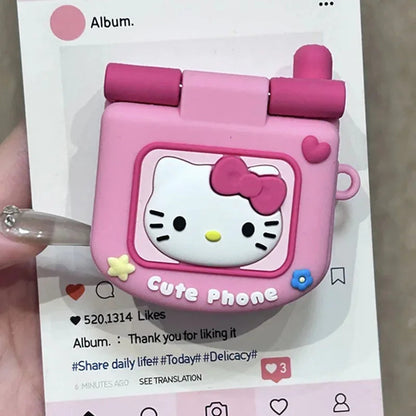 Sanrio Cute Flip Phone AirPods Case