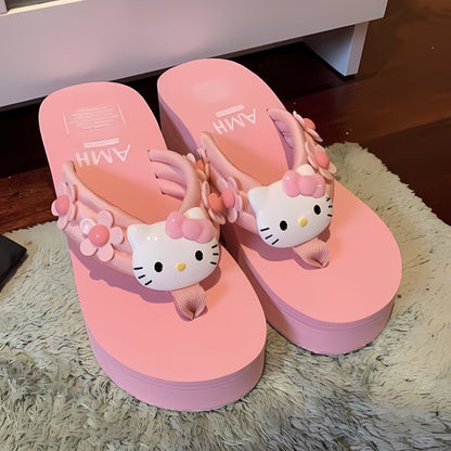 Hello Kitty Sunflower Platform Heels