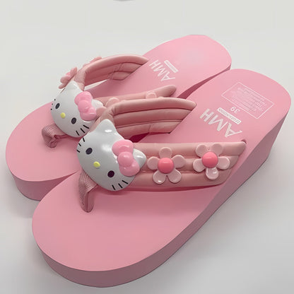 Hello Kitty Sunflower Platform Heels