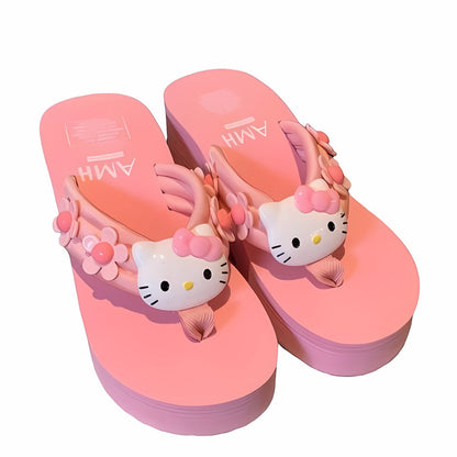 Hello Kitty Sunflower Platform Heels