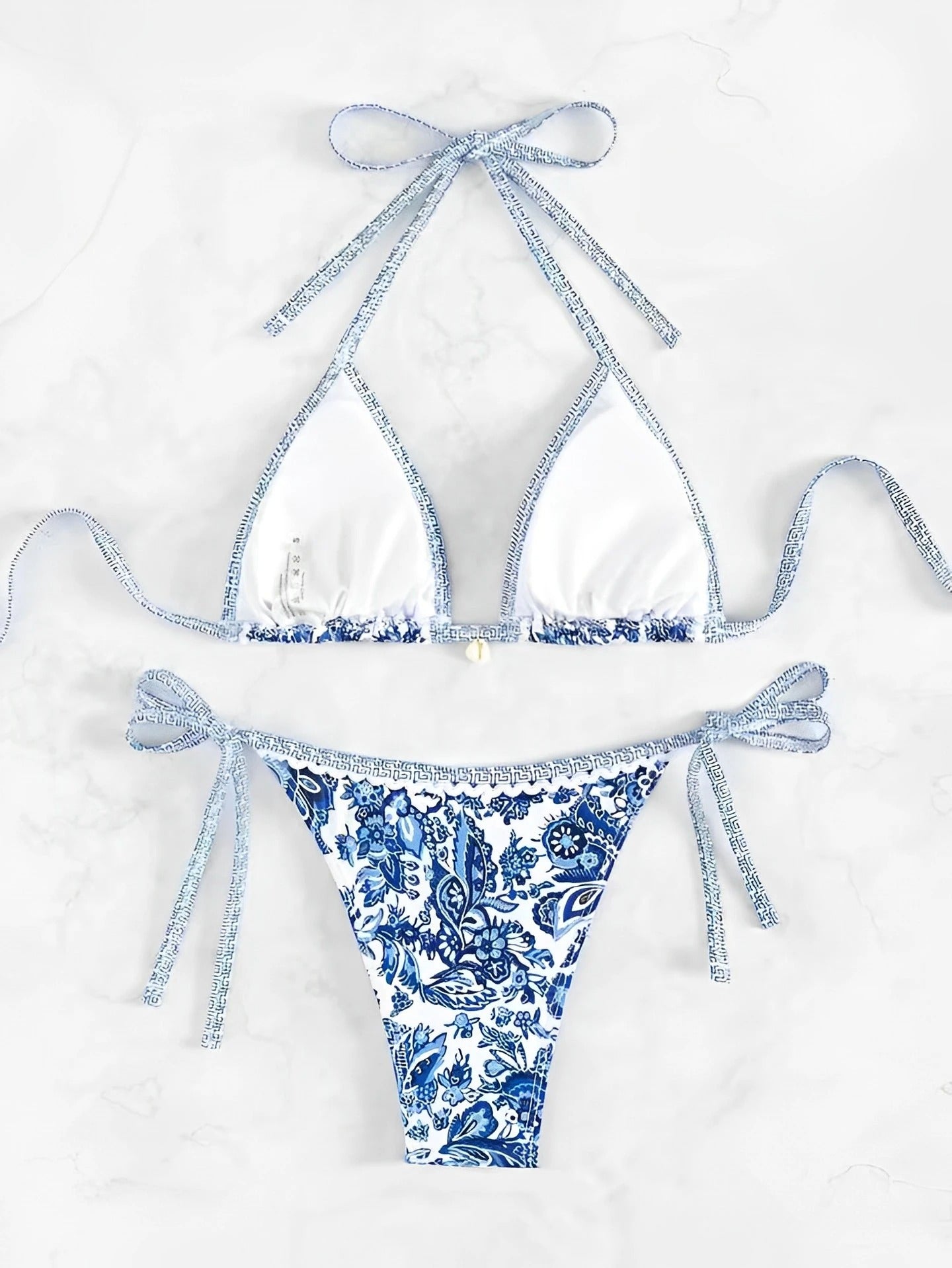 Santorini Shores Triangle Bikini Set