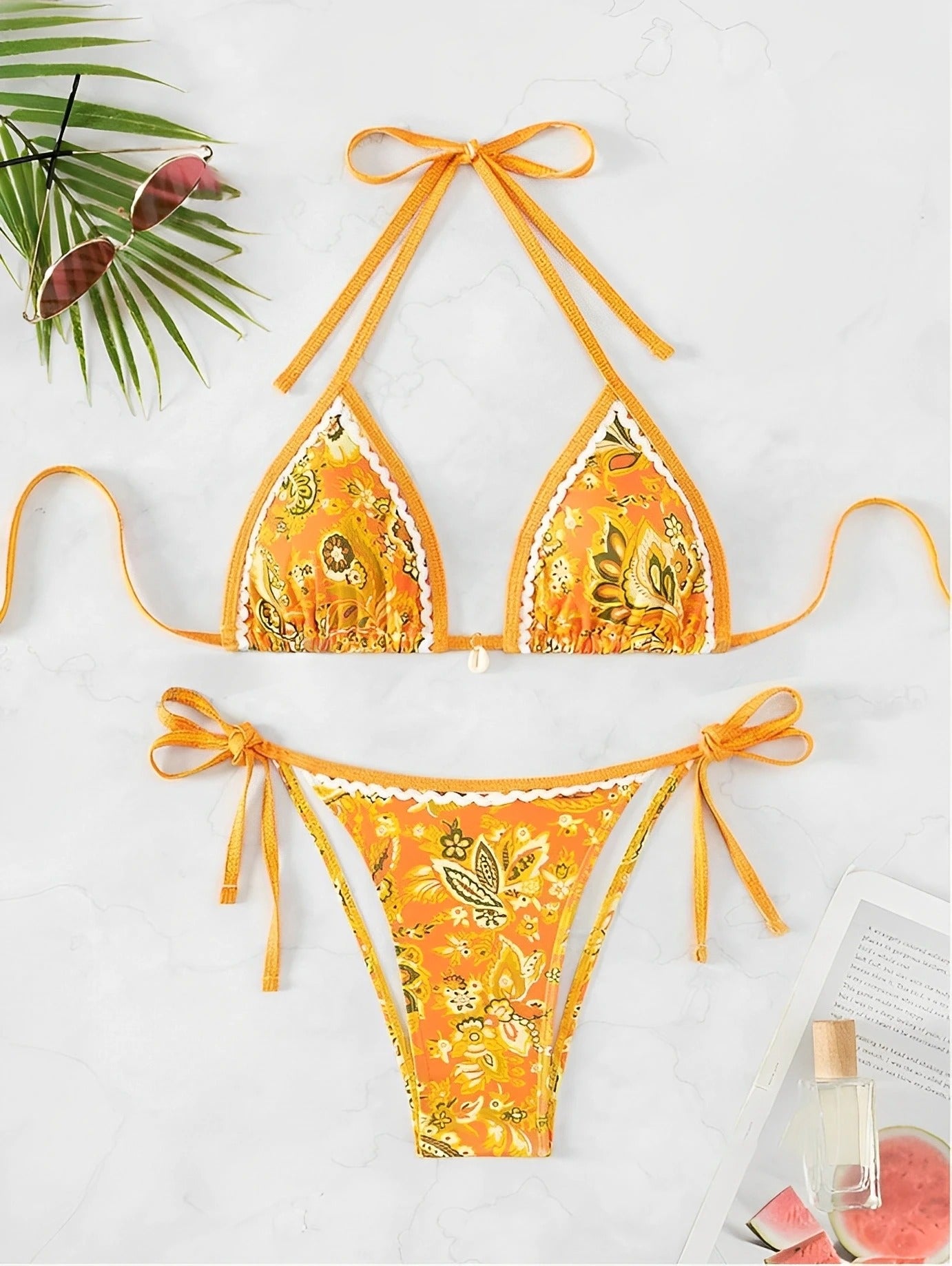 Santorini Shores Triangle Bikini Set