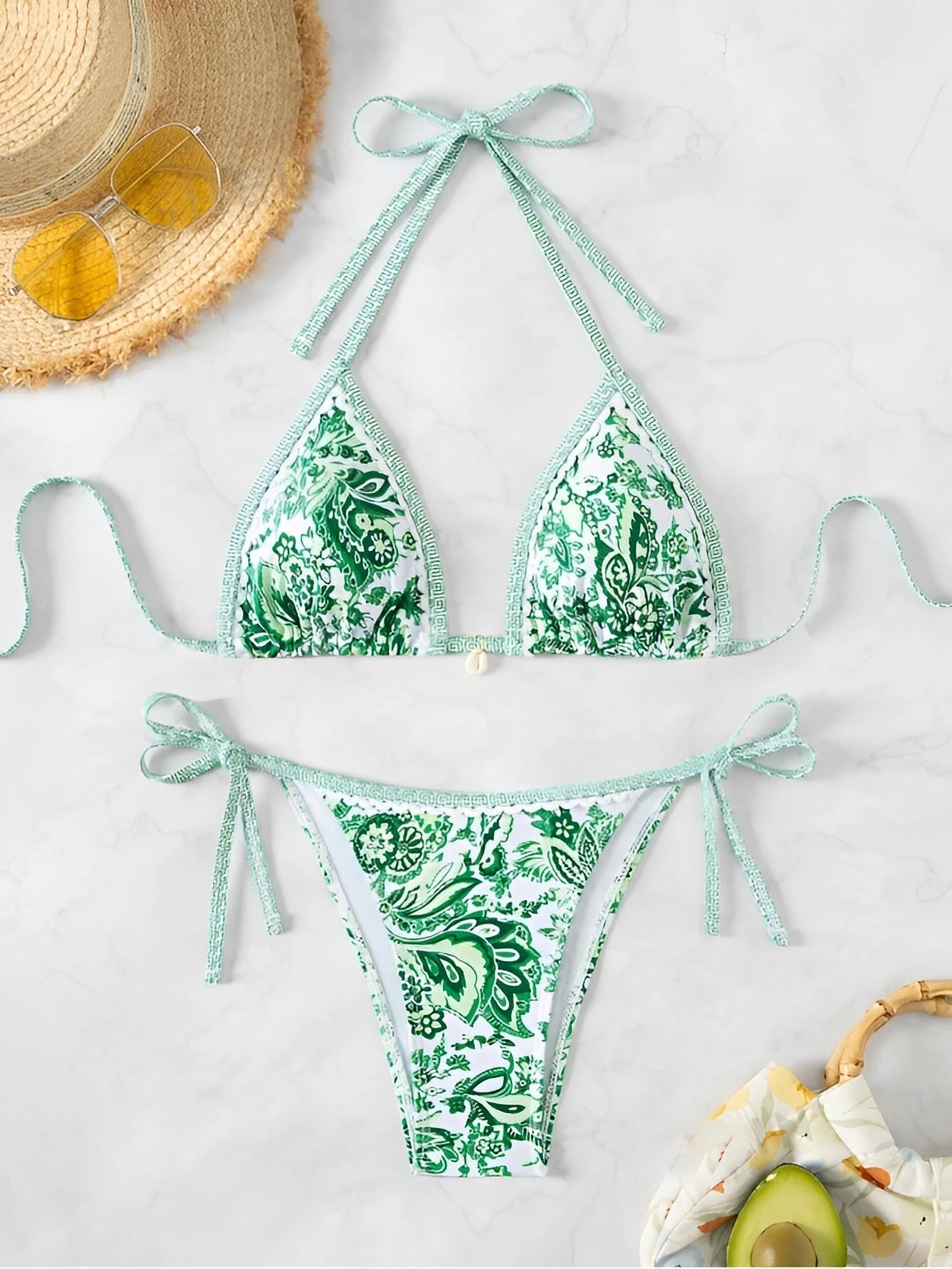 Santorini Shores Triangle Bikini Set