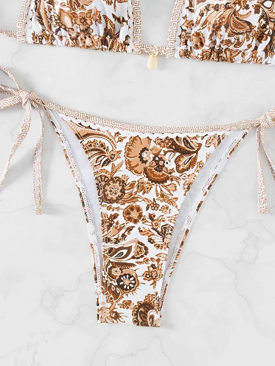Santorini Shores Triangle Bikini Set